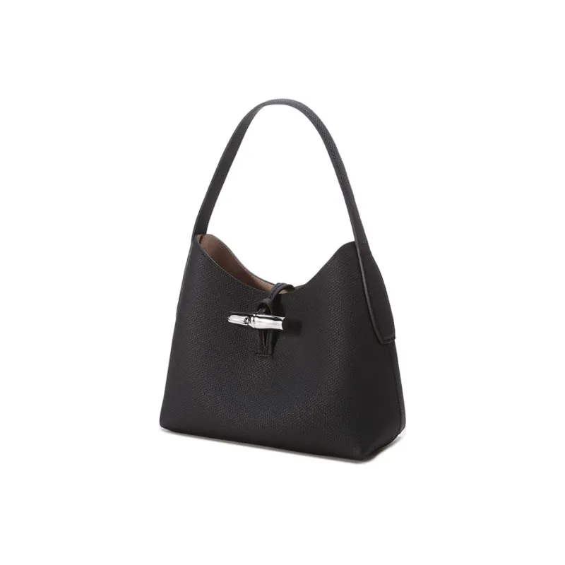 LONGCHAMP Cow Leather Beagle Bag Handbag, Shoulder Bag Trumpets Women's Black-1