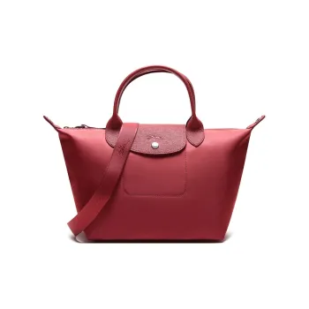 LONGCHAMP Le Pliage Fabric Handbag Shoulder Bag Crossbody Bag Small Size Women's Red