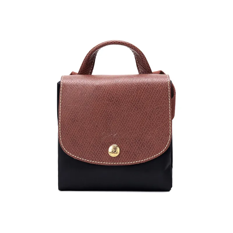 LONGCHAMP Fabric Backpack Handbag Regular Women's Black-5