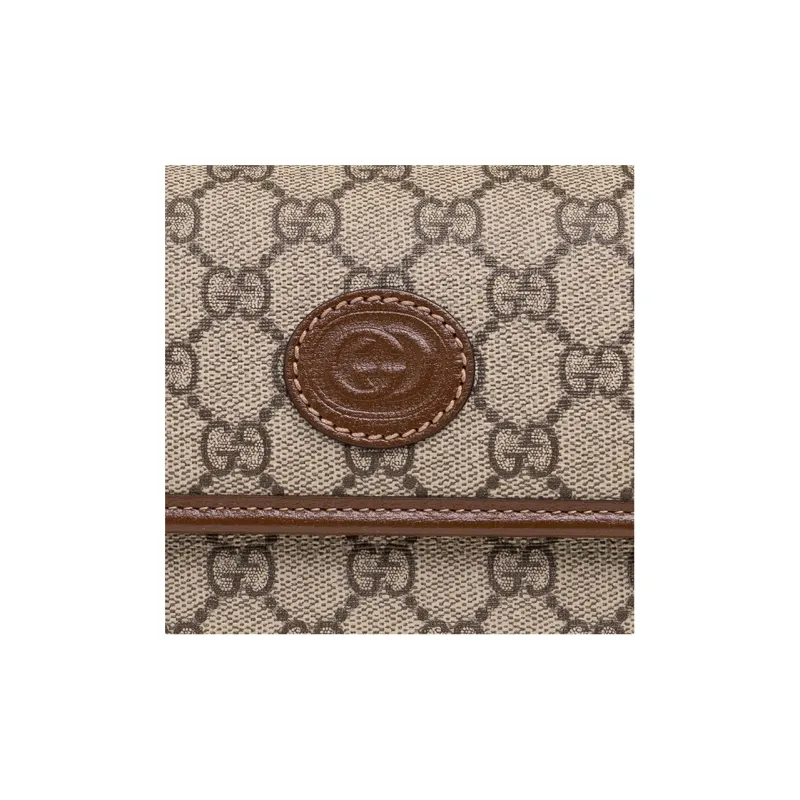 GUCCI Cowhide Patchwork Canvas Crossbody Bag, Shoulder Bag Men's-4