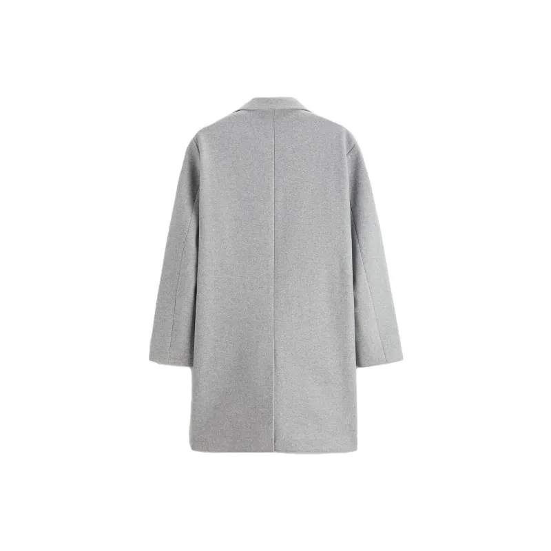 ZARA Coats Men Light Gray-1
