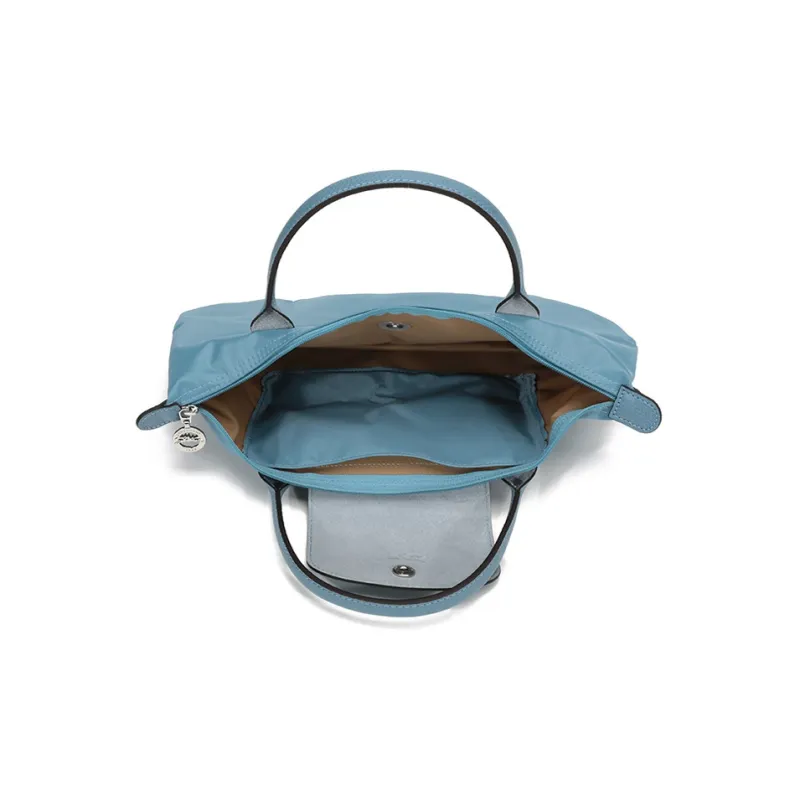 LONGCHAMP Le Pliage Fabric Dumpling Bag Handbags Small Size Women's Lake Blue-5