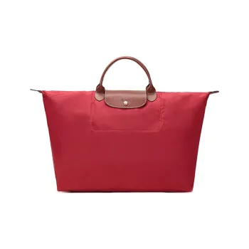 LONGCHAMP Le Pliage Fabric Travel Bag Handbag Large Size Women's Red