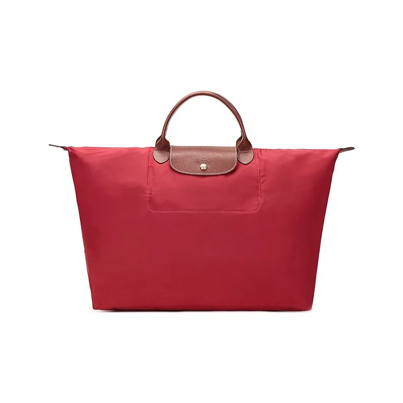 LONGCHAMP Le Pliage Fabric Travel Bag Handbag Large Size Women's Red-0