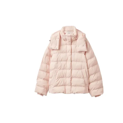 COS Puffer Jackets Women's Light Pink