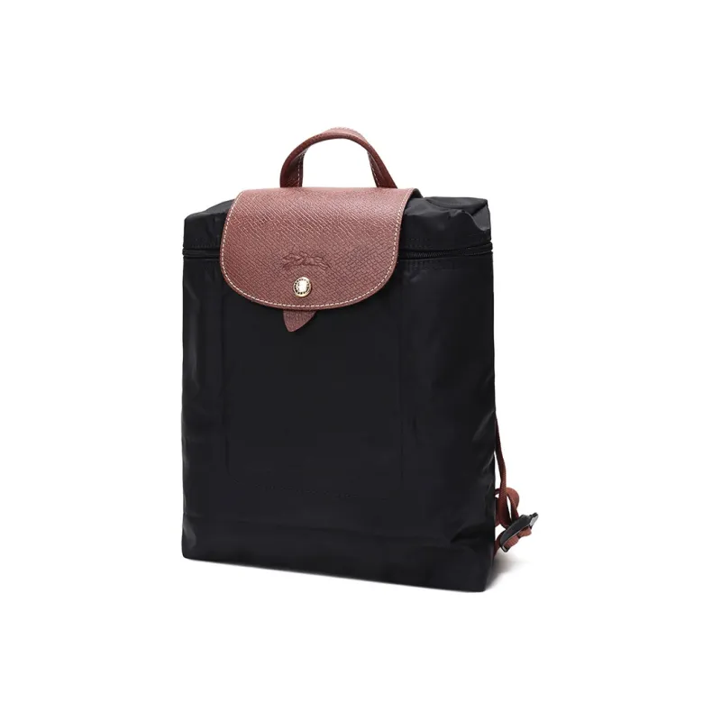 LONGCHAMP Fabric Backpack Handbag Regular Women's Black-1