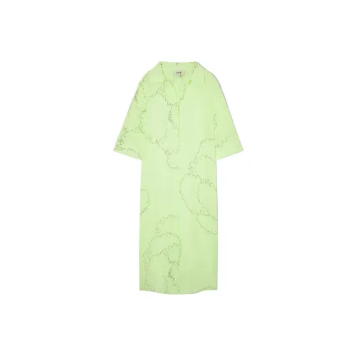 COS Short-Sleeved Dresses Women's Green