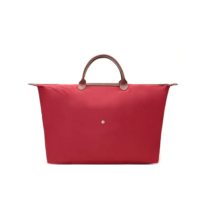 LONGCHAMP Le Pliage Fabric Travel Bag Handbag Large Size Women's Red-3