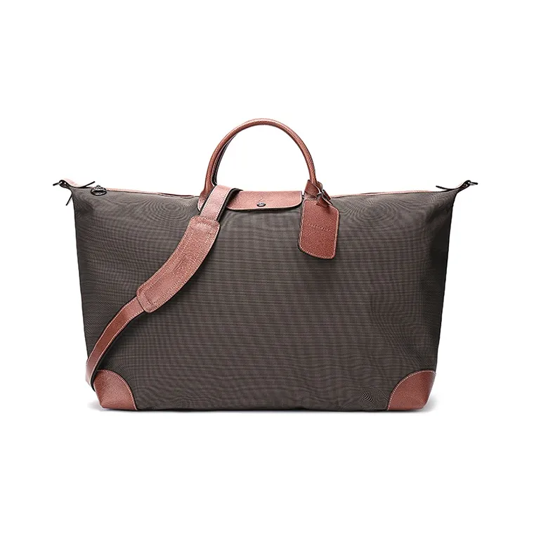LONGCHAMP Boxford Fabric Handbag Shoulder Bag Travel Bag Travel Bag Unisex Brown-0
