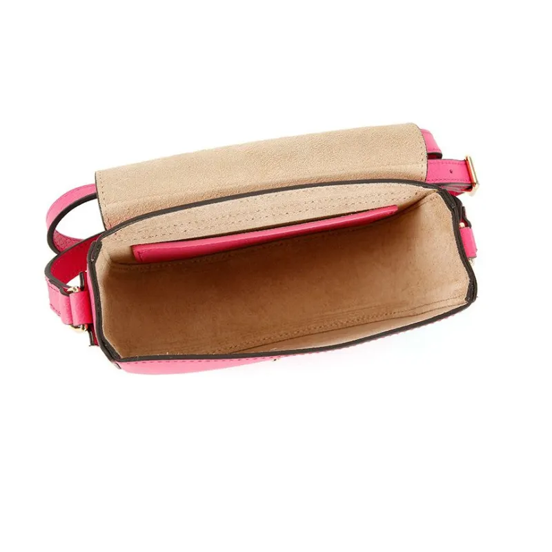 LONGCHAMP Cow Leather Shoulder Bag Crossbody Bag Mini Women's Pink-5