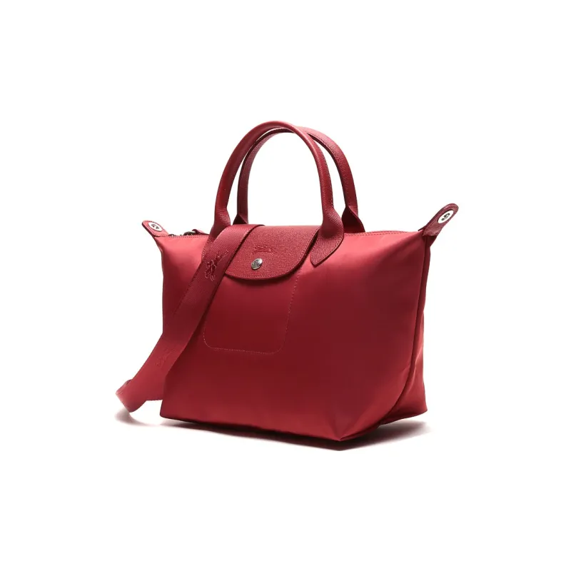 LONGCHAMP Le Pliage Fabric Handbag Shoulder Bag Crossbody Bag Small Size Women's Red-1