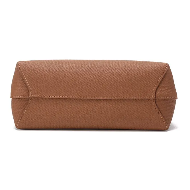 LONGCHAMP Roseau Cow Leather Handbag Shoulder Bag Hobo Pack Women's Tawny-4