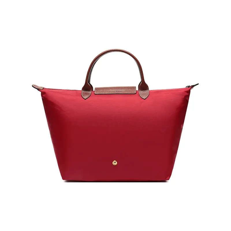 LONGCHAMP Le Pliage Canvas Canvas Bag Dumpling Bag Handbags Medium Size Women's Red-3