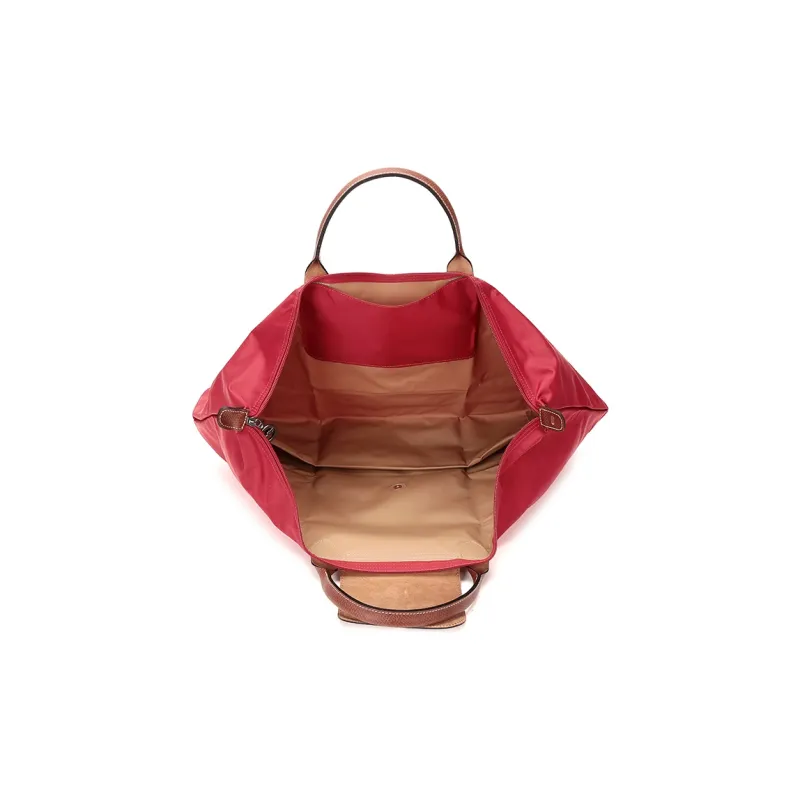 LONGCHAMP Le Pliage Fabric Travel Bag Handbag Large Size Women's Red-5