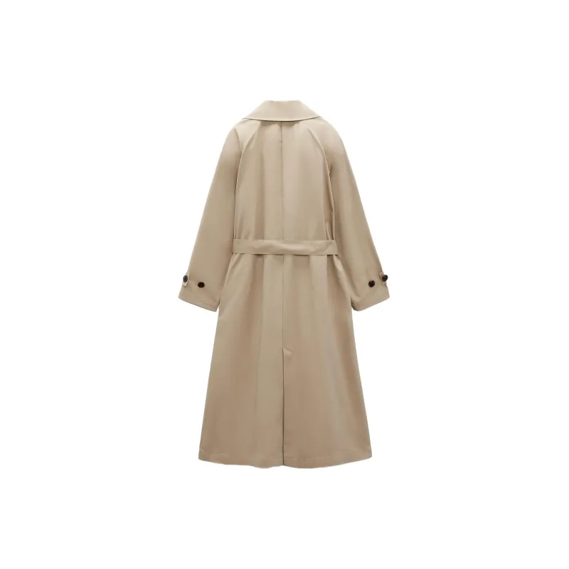 ZARA Trench Coats Women's Beige-1