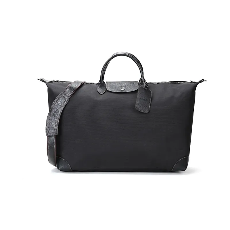 LONGCHAMP Boxford Fabric Portable Shoulder Bag, Travel Bag Unisex Black-0