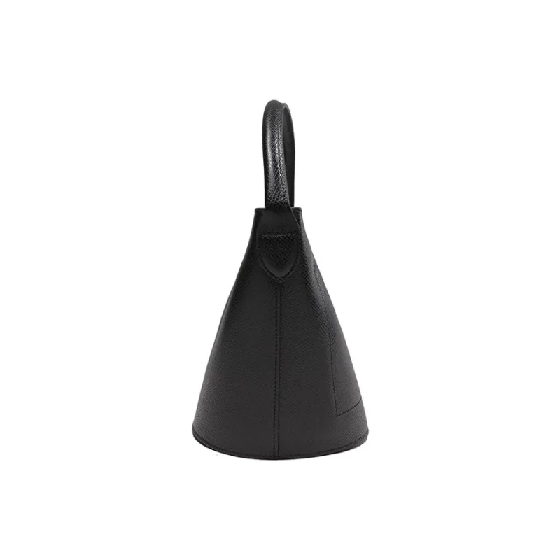 LONGCHAMP Épure Cow Leather Bucket Bag Handbag Trumpets Women's Black-3
