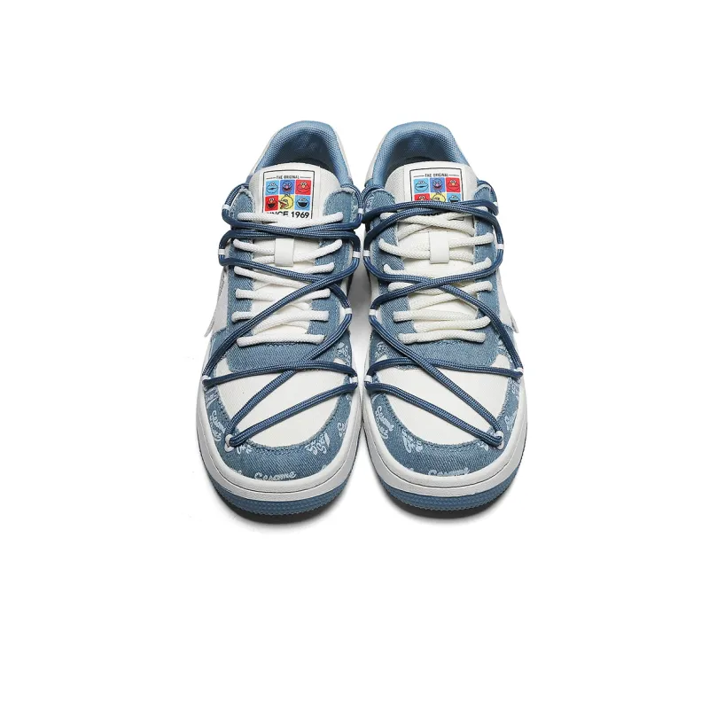 SESAME STREET Stylish Skateboarding Shoes Unisex Light Blue-3
