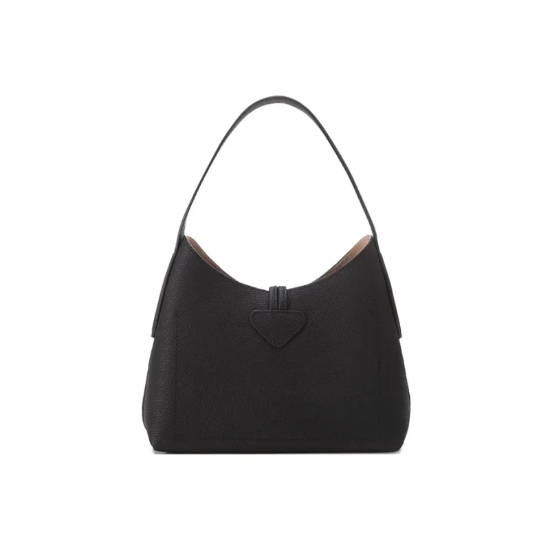 LONGCHAMP Cow Leather Beagle Bag Handbag, Shoulder Bag Trumpets Women's Black-2