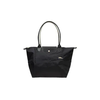 LONGCHAMP Le Pliage Club Canvas Bag Dumpling Bag Tote Bag Shopping Bag Shoulder Bag Handbag Large Size Women's Black