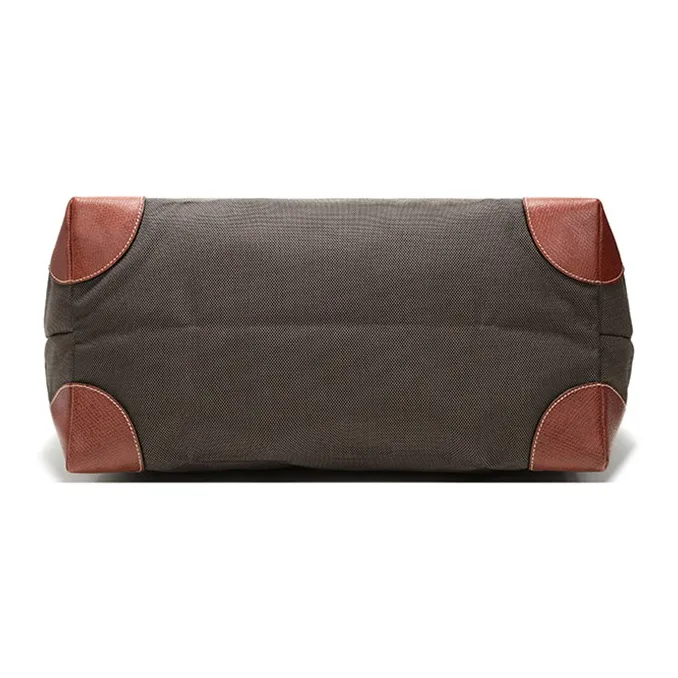 LONGCHAMP Boxford Canvas With Polyamide Travel Bag Canvas Bag Handbag Shoulder Bag Small Size Unisex Brown-4