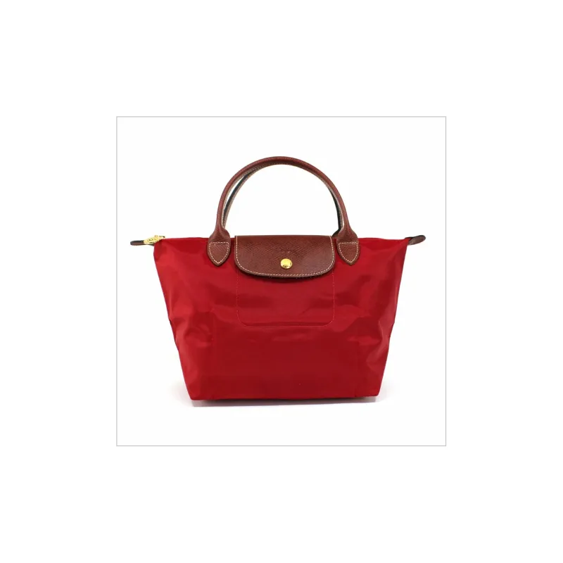 LONGCHAMP Le Pliage Fabric Dumpling Bag Handbag Trumpets Women's Red-0
