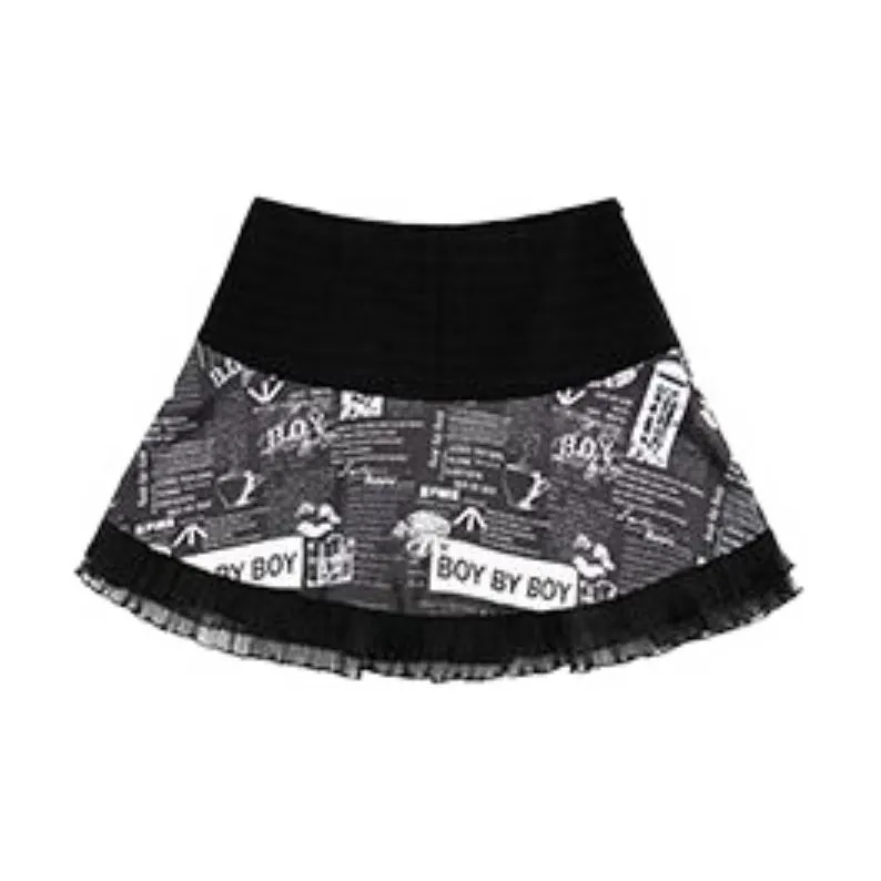 BOY BY BOY Casual Short Skirts Women's Black-1