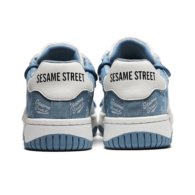 SESAME STREET Stylish Skateboarding Shoes Unisex Light Blue-4