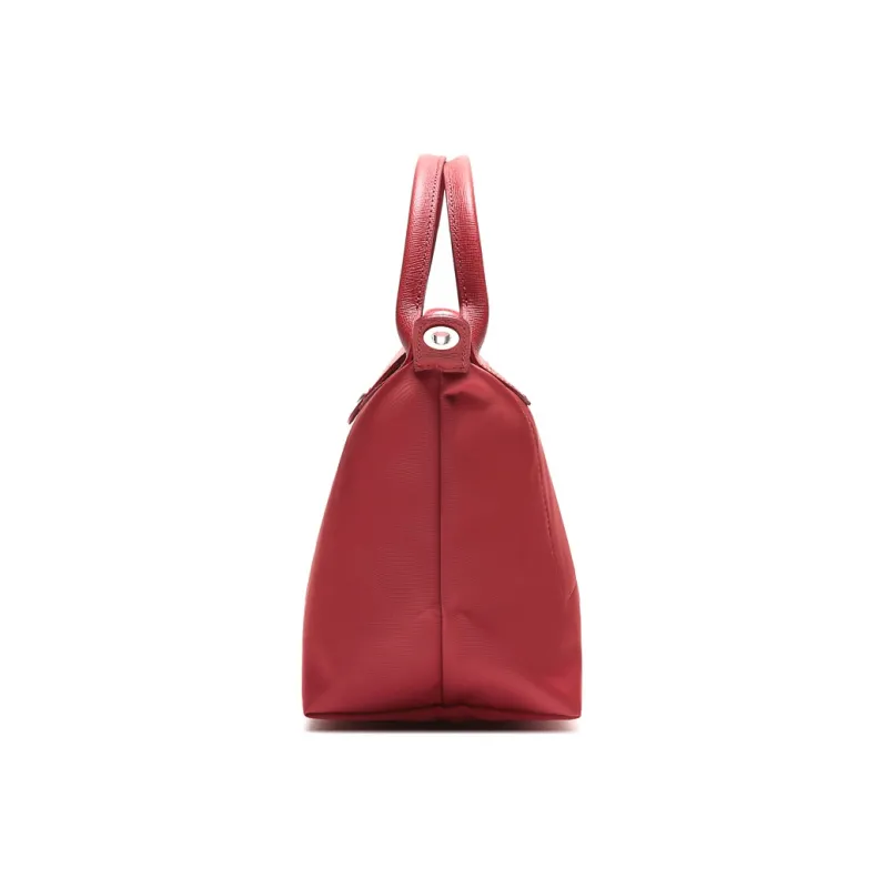 LONGCHAMP Le Pliage Fabric Handbag Shoulder Bag Crossbody Bag Small Size Women's Red-2