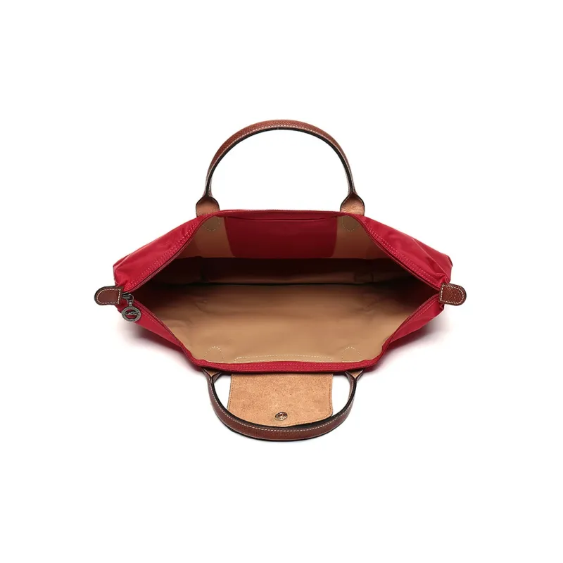 LONGCHAMP Le Pliage Canvas Canvas Bag Dumpling Bag Handbags Medium Size Women's Red-5