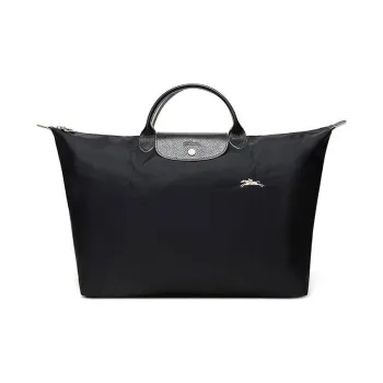 LONGCHAMP Le Pliage Fabric Short Shank Travel Bag Dumpling Bag Handbag Large Size Unisex Black