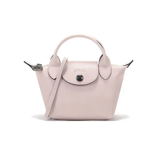 LONGCHAMP Wmns LE PLIAGE CUIR Mini-Sized Single-Shoulder Bag Nude Messenger bag
