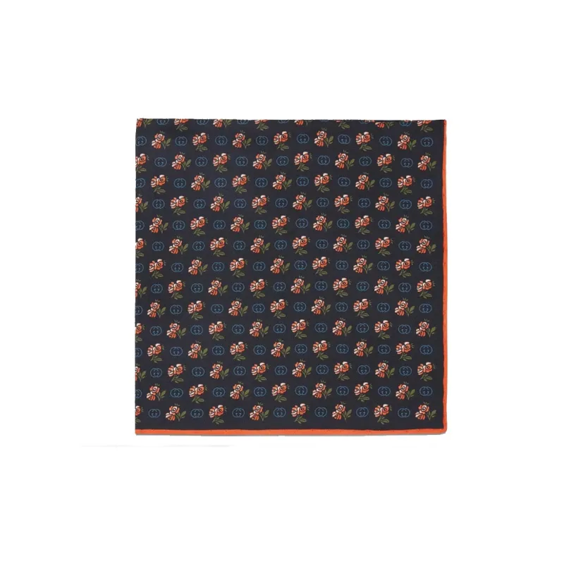 GUCCI Silk Scarves Men Orange-1