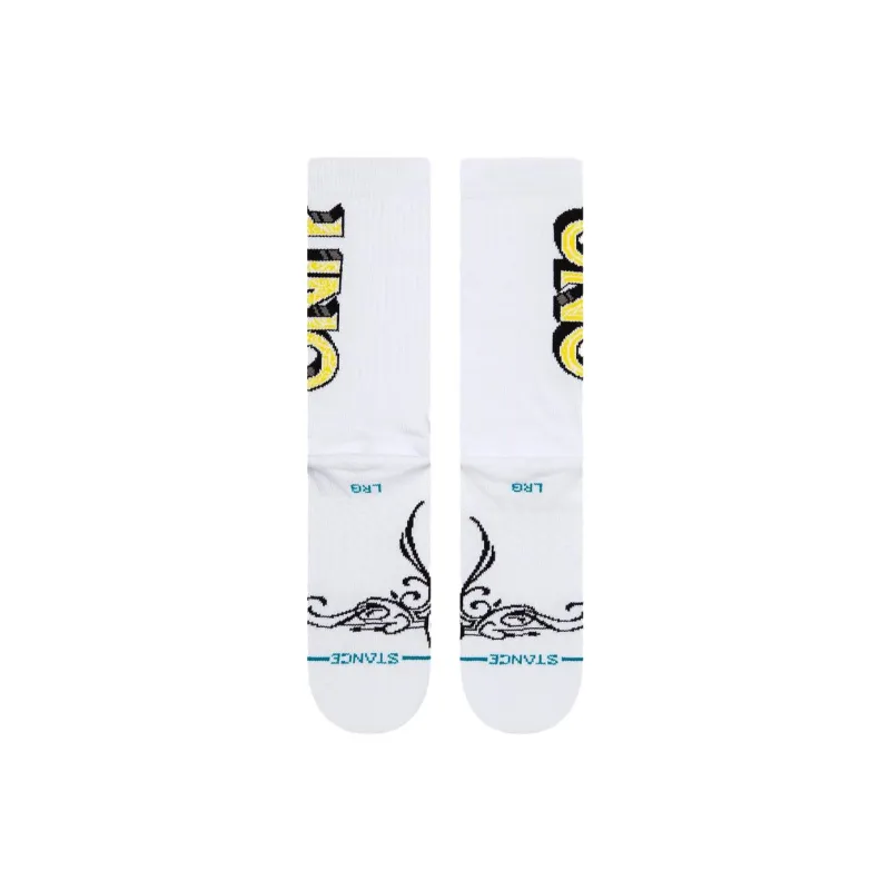 Stance UNO CARTOON Collaboration SS23 Mid Calf Socks Unisex 1 Pack White-2