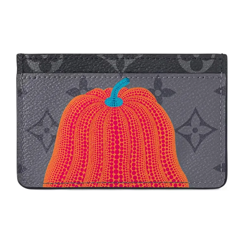 LOUIS VUITTON Lv X Yk Porte Carte Simple Pumpkin Print-2