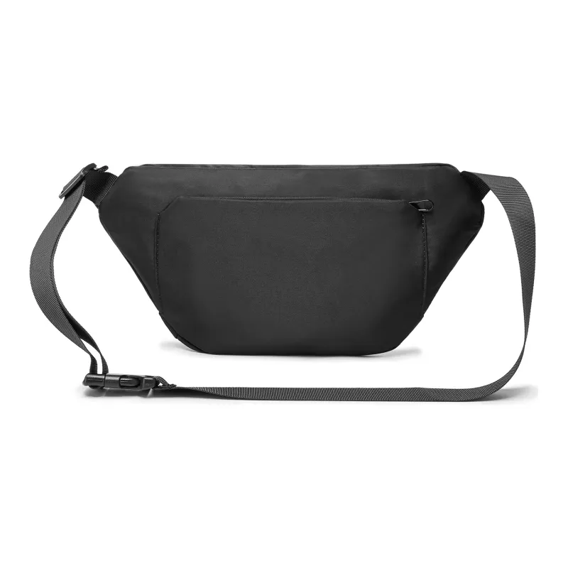 NOMK Oxford Messenger Bag Workwear Bag, One Shoulder Crossbody Bag, Sling Bag Medium Size Unisex Black-3