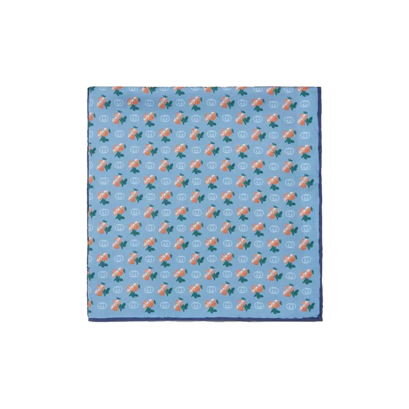 GUCCI Silk Scarves Men Light Blue-1