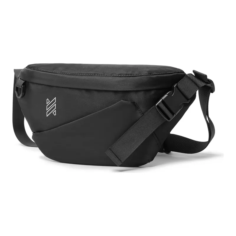 NOMK Oxford Messenger Bag Workwear Bag, One Shoulder Crossbody Bag, Sling Bag Medium Size Unisex Black-1