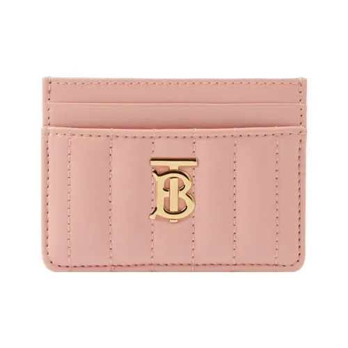 Burberry Logo Plaque Quilted Card Holder