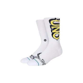 Stance UNO CARTOON Collaboration SS23 Mid Calf Socks Unisex 1 Pack White