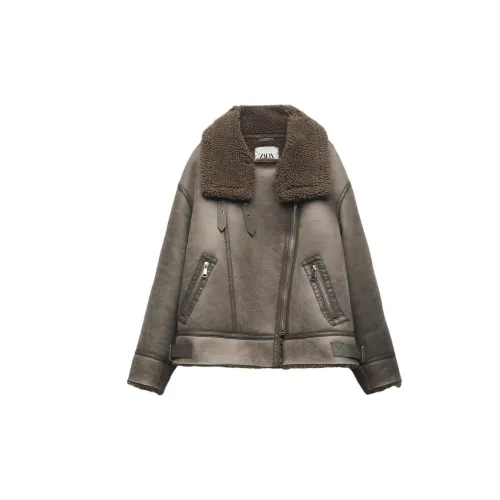 ZARA Jackets Women's Gray