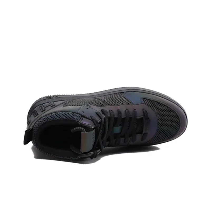 HUGO BOSS Skateboard Shoes Men High-Top Black-4