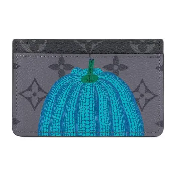 LOUIS VUITTON Lv X Yk Porte Carte Simple Pumpkin Print