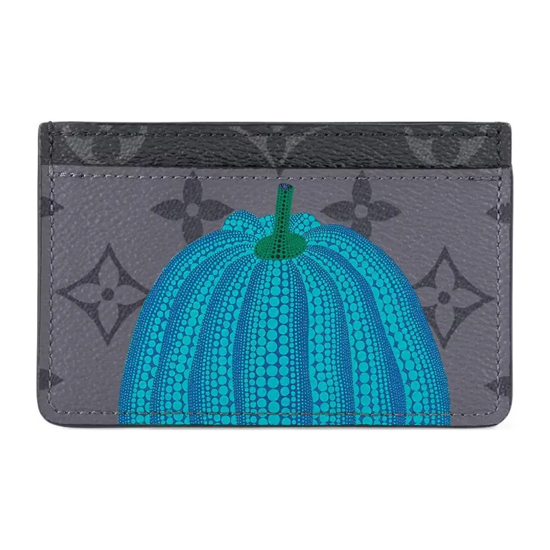 LOUIS VUITTON Lv X Yk Porte Carte Simple Pumpkin Print-0