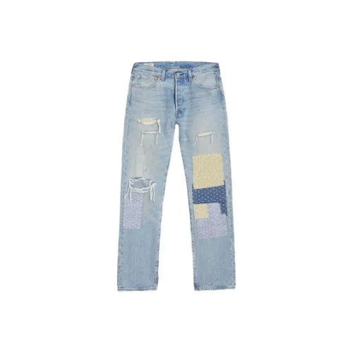 Levis Jeans Men Patchwork Blue