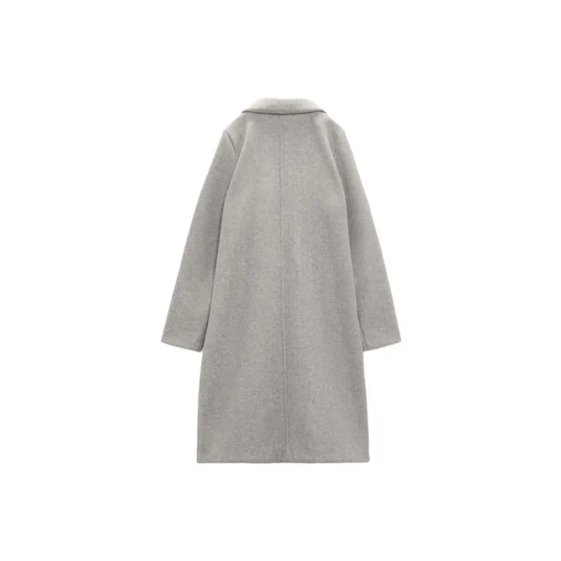 ZARA Trench Coats Women's Zebra Print Gray-1