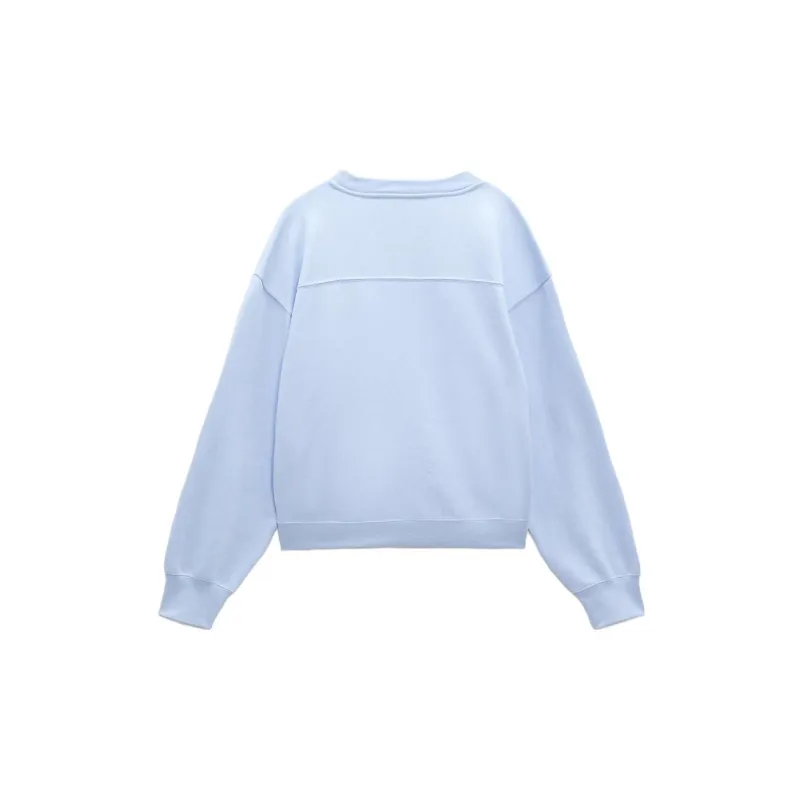 ZARA Sweatshirts Women's Light Blue-1