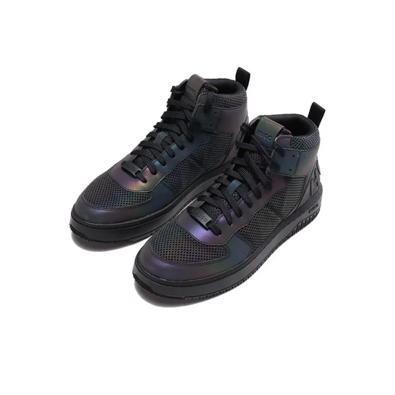 HUGO BOSS Skateboard Shoes Men High-Top Black-2