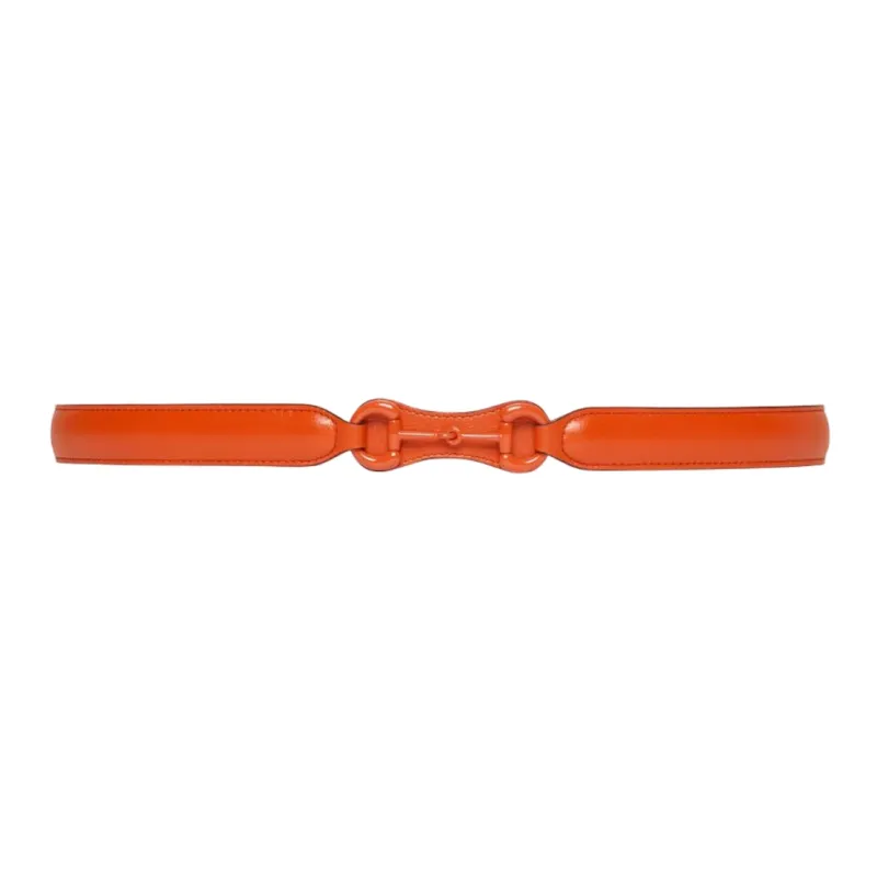 GUCCI Leather Belts Women's Orange-1