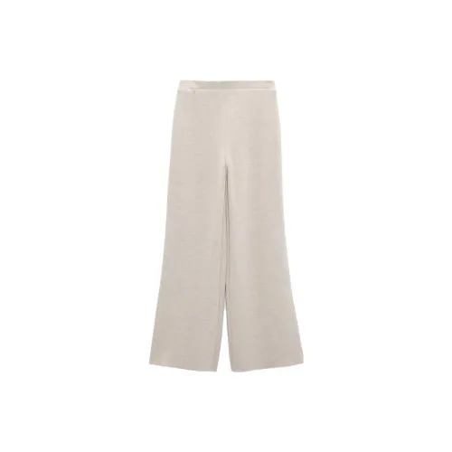 ZARA Casual Pants Women's Beige With Spotted Pattern